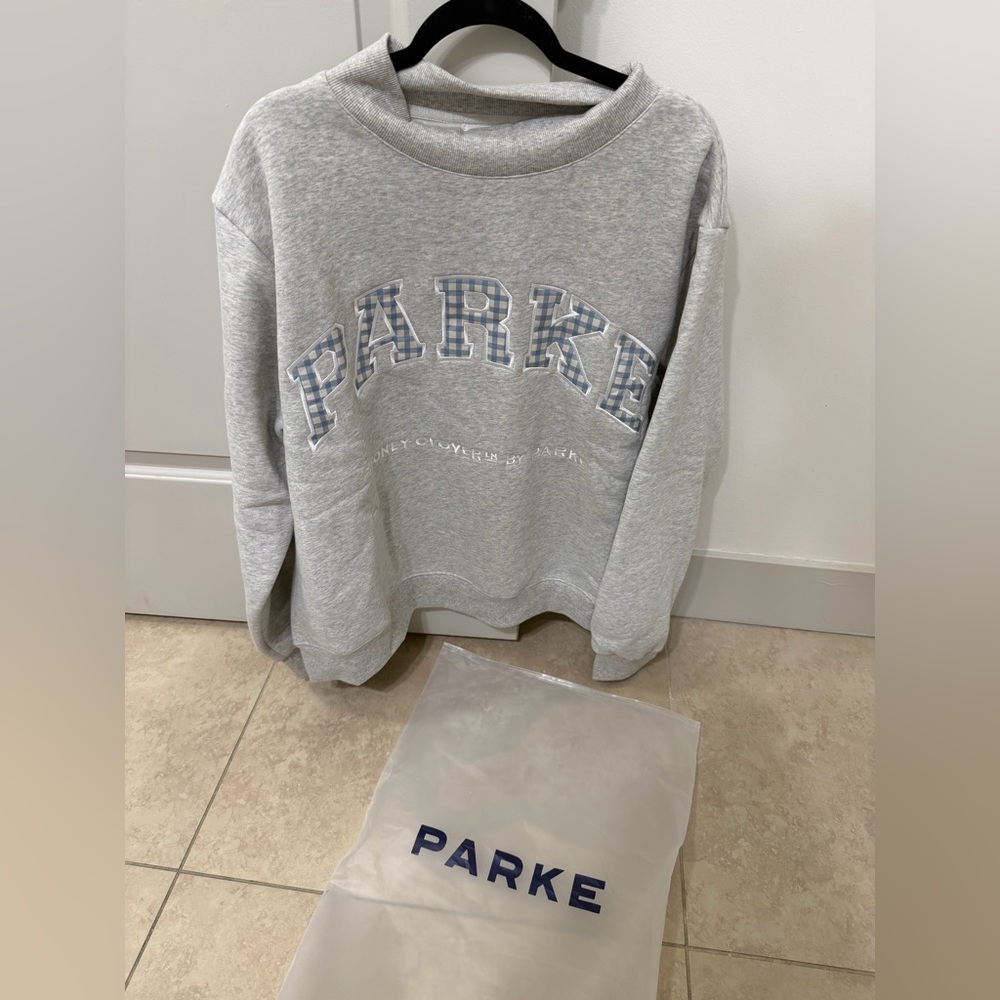 Parke Large/XL Stoney Clover Collaboration Mockneck Sweatshirt. 💙⚡️ - Picture 2 of 5